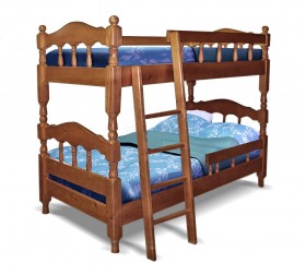 Детская двухъярусная кровать Точенка Венге 2 Распродажа в Уяре - uyar.katalogmebeli.com | фото