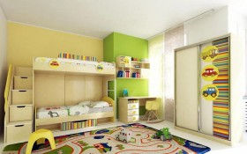 Детская комната Клаксон (Бежевый/корпус Клен) в Уяре - uyar.katalogmebeli.com | фото 3