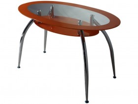 DT 445 стол обеденный оранжевый (ноги крашеные) в Уяре - uyar.katalogmebeli.com | фото
