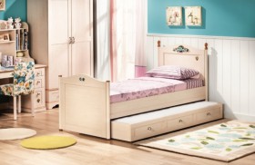 Кровать детская Балли 2-х уровневая (венге/белфорт) в Уяре - uyar.katalogmebeli.com | фото 2