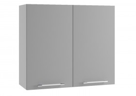 Гарда П 800 шкаф верхний (Белый Эмалит/корпус Серый) в Уяре - uyar.katalogmebeli.com | фото