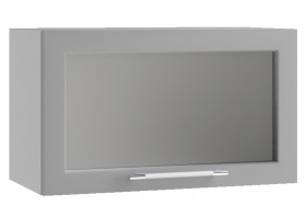 Гарда ПГС 600 шкаф верхний горизонтальный со стеклом Джинс в Уяре - uyar.katalogmebeli.com | фото