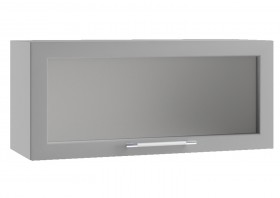 Гарда ПГС 800 шкаф верхний горизонтальный со стеклом Джинс в Уяре - uyar.katalogmebeli.com | фото