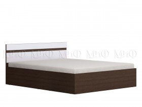 Ким кровать 1,4 (Венге/белый глянец) в Уяре - uyar.katalogmebeli.com | фото