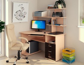 Компьютерный стол Форест NEW (венге/лоредо) в Уяре - uyar.katalogmebeli.com | фото