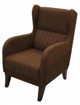 Кресло для отдыха ЕвроМагнат (замша дельта каштан)/осн. в Уяре - uyar.katalogmebeli.com | фото