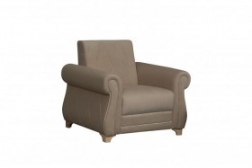 Кресло для отдыха Порто (велюр киви латте / микровельвет крем) в Уяре - uyar.katalogmebeli.com | фото