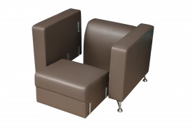 Кресло для отдыха "Премиум" (кож. зам. латте)/осн. в Уяре - uyar.katalogmebeli.com | фото 4