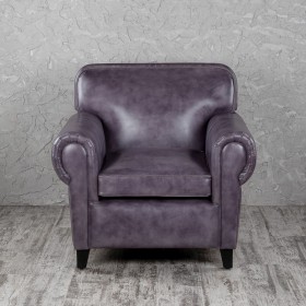 Кресло кожаное Элегант (Фиолетовый) в Уяре - uyar.katalogmebeli.com | фото 4