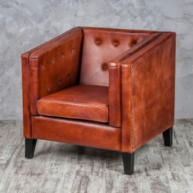 Кресло кожаное Лофт Аристократ (ширина 1100 мм) в Уяре - uyar.katalogmebeli.com | фото 2