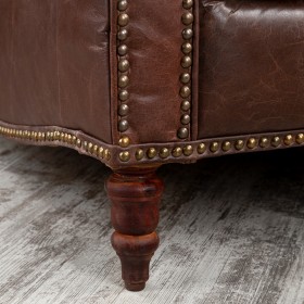 Кресло кожаное Лофт Аристократ (ширина 1100 мм) в Уяре - uyar.katalogmebeli.com | фото 3
