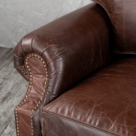 Кресло кожаное Лофт Аристократ (ширина 1100 мм) в Уяре - uyar.katalogmebeli.com | фото 5
