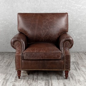 Кресло кожаное Лофт Аристократ (ширина 1100 мм) в Уяре - uyar.katalogmebeli.com | фото 8