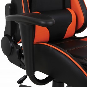 Кресло компьютерное BRABIX GT Racer GM-100 (черный, оранжевый) в Уяре - uyar.katalogmebeli.com | фото 3