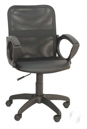 Кресло компьютерное Элегия М2 (черный/ткань сетка черная) в Уяре - uyar.katalogmebeli.com | фото