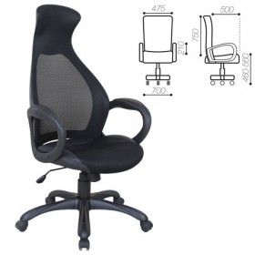 Кресло офисное BRABIX Genesis EX-517 (черное) в Уяре - uyar.katalogmebeli.com | фото