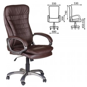 Кресло офисное BRABIX Omega EX-589 (коричневое) в Уяре - uyar.katalogmebeli.com | фото 1