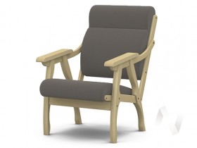 Кресло Вега-10 (бесцветный лак/ULTRA STONE) в Уяре - uyar.katalogmebeli.com | фото 1