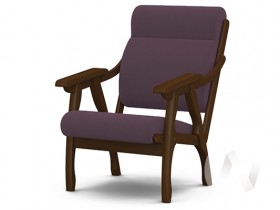 Кресло Вега-10 (орех лак/ULTRA PLUM) в Уяре - uyar.katalogmebeli.com | фото 1