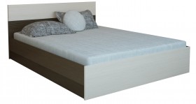 Кровать 0,8м Юнона с настилом (Венге / Дуб) в Уяре - uyar.katalogmebeli.com | фото 2