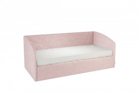 Кровать 0.9 Бест Софа (Нежно-розовый велюр) в Уяре - uyar.katalogmebeli.com | фото