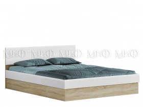 Кровать 1,4 спальня Фортуна (Дуб сонома/белый глянец) в Уяре - uyar.katalogmebeli.com | фото 1
