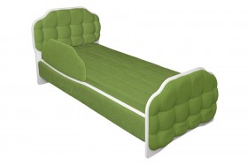 Кровать 160 Атлет 76 Зелёный (мягкий бортик) в Уяре - uyar.katalogmebeli.com | фото