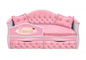 Кровать 160 серии Иллюзия 2 ящика 15 Бледно-розовый (подушки) в Уяре - uyar.katalogmebeli.com | фото