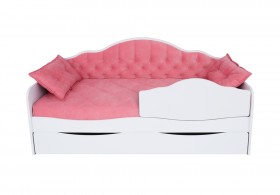 Кровать 170 серии Иллюзия Лайт 1 ящик 89 Розовый (подушки) в Уяре - uyar.katalogmebeli.com | фото
