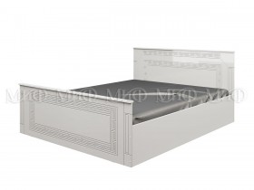 Кровать Афина-1 1,4 м (Белый/Белый глянец) в Уяре - uyar.katalogmebeli.com | фото