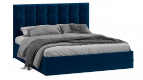 Кровать без ПМ «Эмбер» Велюр Confetti/Blue в Уяре - uyar.katalogmebeli.com | фото