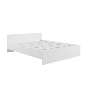 Кровать без ящ. М1400 Мадера Белый в Уяре - uyar.katalogmebeli.com | фото