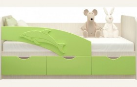 Кровать детская 1,8м Дельфин (Салатовый металлик) в Уяре - uyar.katalogmebeli.com | фото