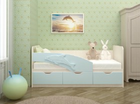 Кровать детская 1,6м Дельфин (Розовый металлик) в Уяре - uyar.katalogmebeli.com | фото
