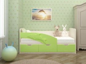 Кровать детская 1,6м Дельфин (Розовый металлик) в Уяре - uyar.katalogmebeli.com | фото 2