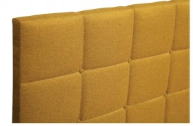 Кровать "Диана" ш. 1400 (Н=1010мм) (жаккард горчица) в Уяре - uyar.katalogmebeli.com | фото 5