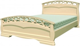 Кровать Грация-1 из массива сосны 1600*2000 Белый античный в Уяре - uyar.katalogmebeli.com | фото 17