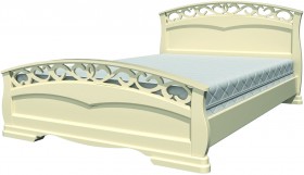 Кровать Грация-1 из массива сосны 1600*2000 Белый античный в Уяре - uyar.katalogmebeli.com | фото 20