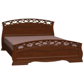 Кровать Грация-1 из массива сосны 1600*2000 Орех в Уяре - uyar.katalogmebeli.com | фото 8