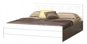 Кровать Корсика-1 1.6 (Венге/Белый глянец) в Уяре - uyar.katalogmebeli.com | фото