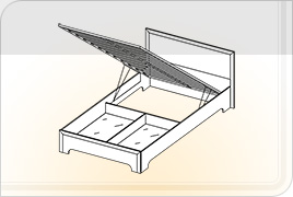 Кровать КР 1,6х2,0 б/матр. Классика (орех) в Уяре - uyar.katalogmebeli.com | фото