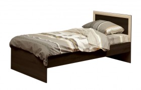 Кровать одинарная 21.55 (шир. 900) с настилом (венге/профиль дуб линдберг)/осн. в Уяре - uyar.katalogmebeli.com | фото