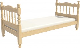 Кровать одинарная Аленка из массива сосны 800*1890 Сосна в Уяре - uyar.katalogmebeli.com | фото 3