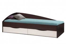 Кровать одинарная Фея-3 асимм. (2000х900) New в Уяре - uyar.katalogmebeli.com | фото