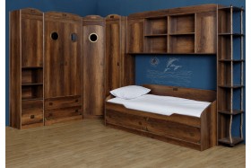 Кровать с 2-мя ящиками «Навигатор» (Дуб Каньон) в Уяре - uyar.katalogmebeli.com | фото 10