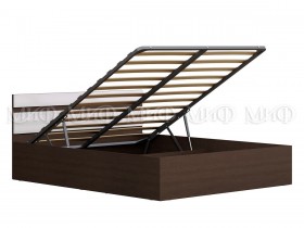Кровать с подъемным механизмом Нэнси 1,4м (Венге/белый глянец) в Уяре - uyar.katalogmebeli.com | фото 1