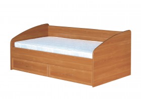 Кровать с ящиками с задней спинкой 900-1 без матраса Вишня Оксфорд в Уяре - uyar.katalogmebeli.com | фото