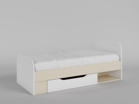 Кровать Санни 1650х750 (Белый/корпус Клен) в Уяре - uyar.katalogmebeli.com | фото
