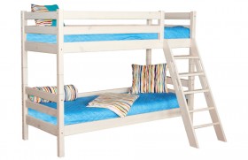 Кровать Соня вариант 10 двухъярусная с наклонной лестницей Лаванда в Уяре - uyar.katalogmebeli.com | фото 2