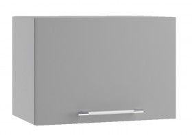Квадро ПГ 500 шкаф верхний горизонтальный (Белый софт/корпус Серый) в Уяре - uyar.katalogmebeli.com | фото